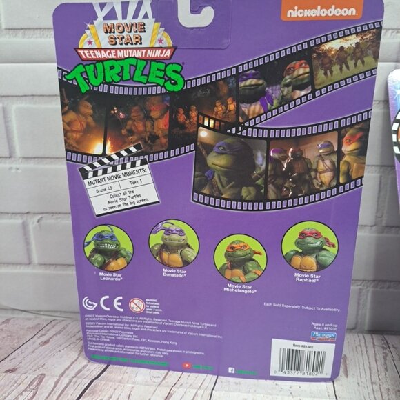 Teenage Mutant Ninja Turtles Classics Movie Star Set of 4 2023 Playmates Sealed - Picture 6 of 10